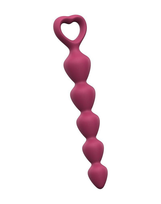 Love to Love - Bing Bang - Anal Beads with Heart-Shaped Handle - Pink - Size M-Erotiekvoordeel.nl