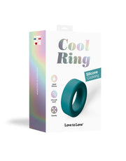 Love to Love - Cool Ring - Klassieke Siliconen Cockring - Blauwgroen-Erotiekvoordeel.nl
