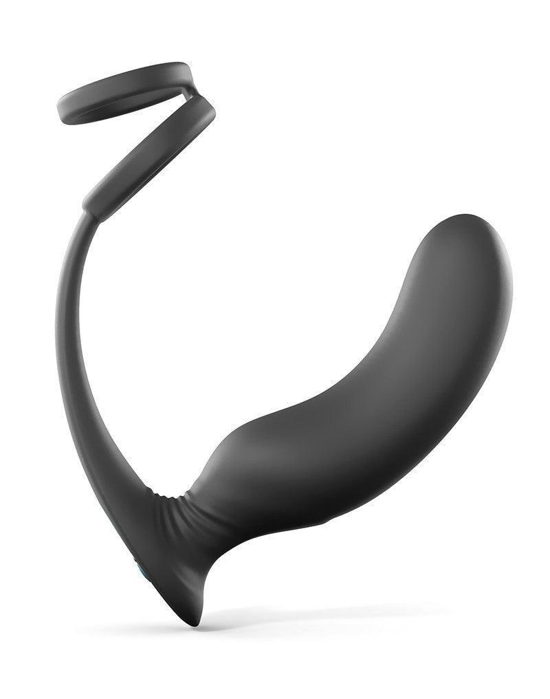 Love to Love - Double Game - Prostaatvibrator Met Cockring - Zwart-Erotiekvoordeel.nl