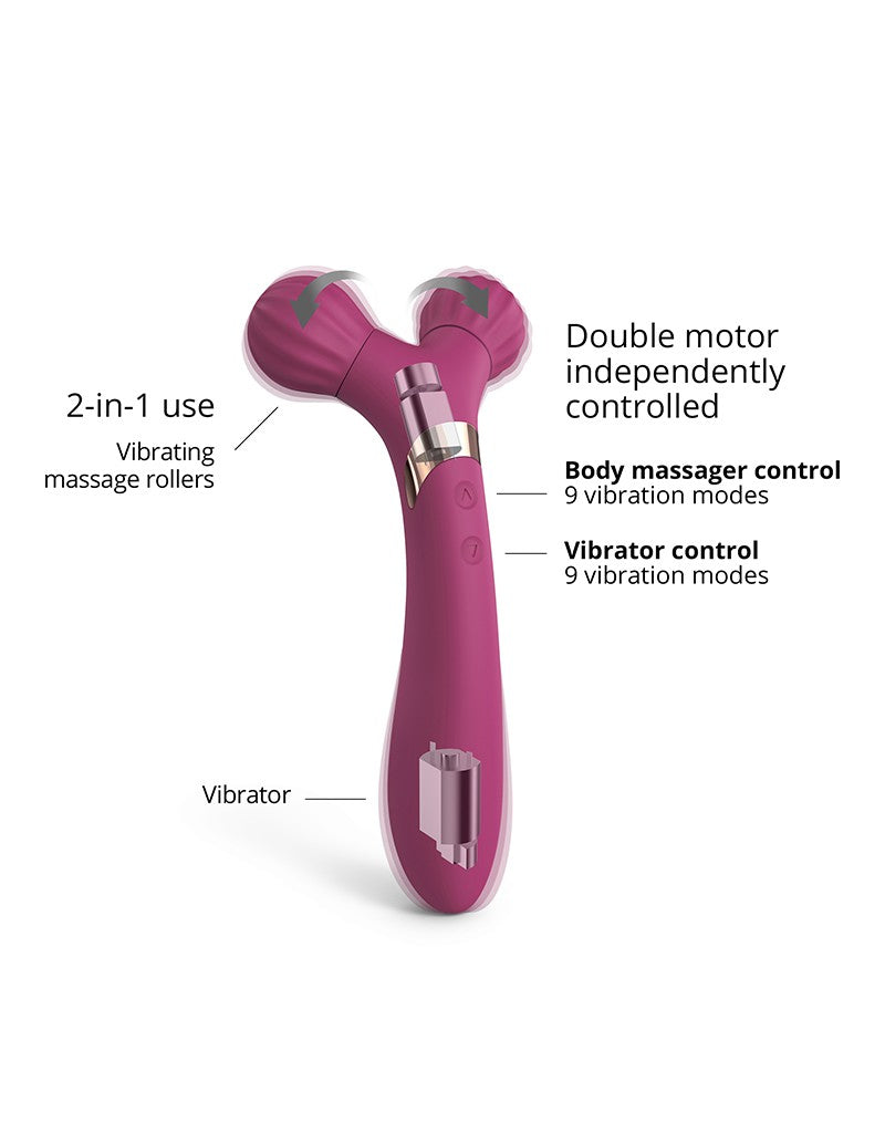 Love to Love - Fireball - Body Massager & Vibrator - plum pink-Erotiekvoordeel.nl