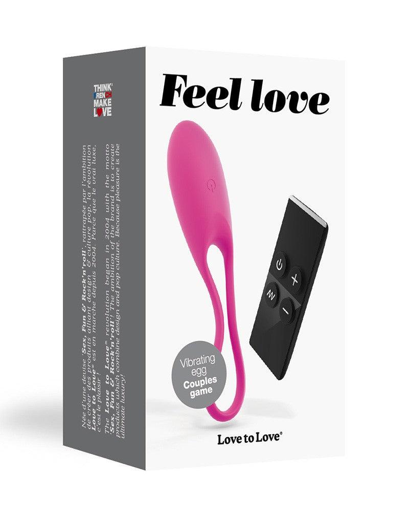 Love to Love - Feel The Love - Œuf vibrant avec télécommande - Erotiekvoordeel.nl