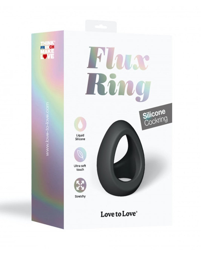 Love to Love - Flux Ring - Flexibele Cockring - Zwart-Erotiekvoordeel.nl