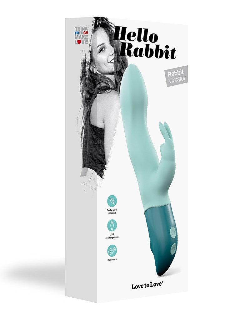 Love to Love - Hello Rabbit - Vibrador Rabbit - Verde menta-Erotiekvoordeel.nl