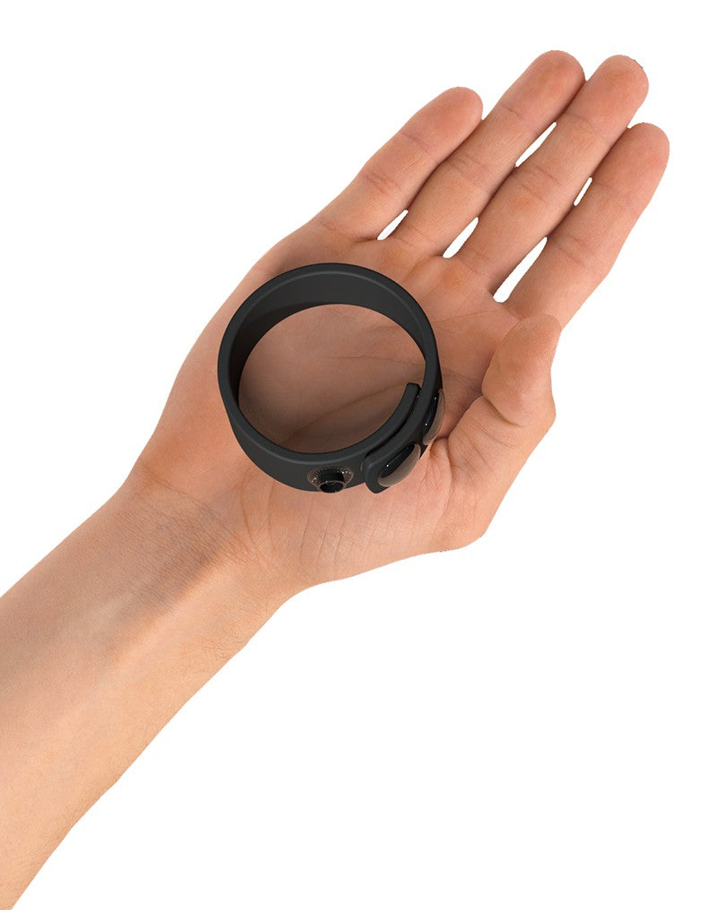 Love to Love - Hero - Verstelbare Siliconen Cockring - Zwart-Erotiekvoordeel.nl