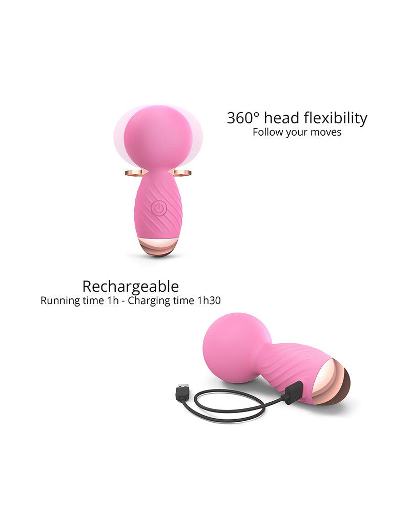 Love to Love - Itsy Bitsy - Mini Wand Vibrator - Roze-Erotiekvoordeel.nl