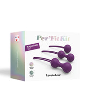 Love to Love - Per'fit Kit Kegel Balletjes Bekkenbodem Training - Paars-Erotiekvoordeel.nl