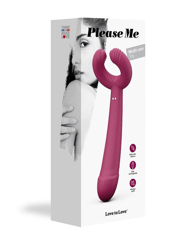 Love to Love - Please Me - Multi Vibrator - Deep Pink-Erotiekvoordeel.nl