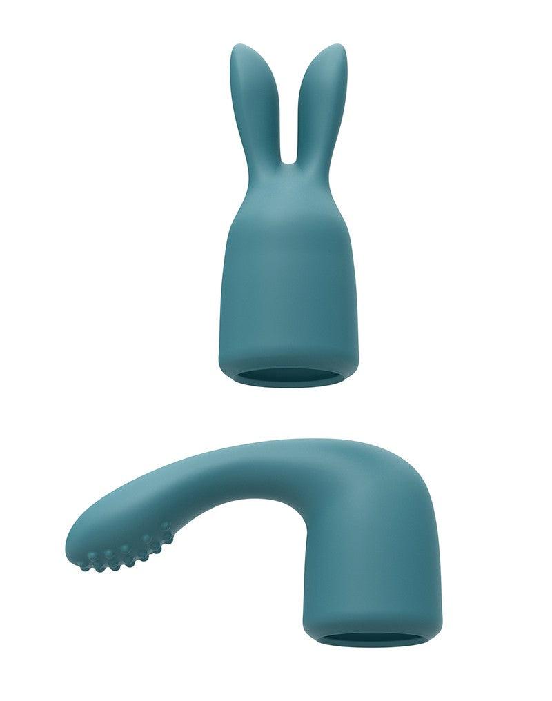 Love to Love - R-Evolution Wand Vibrator Set - 2 verwisselbare opzetstukken - Turquoise-Erotiekvoordeel.nl