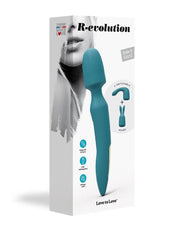 Love to Love - R-Evolution Wand Vibrator Set - 2 verwisselbare opzetstukken - Turquoise-Erotiekvoordeel.nl