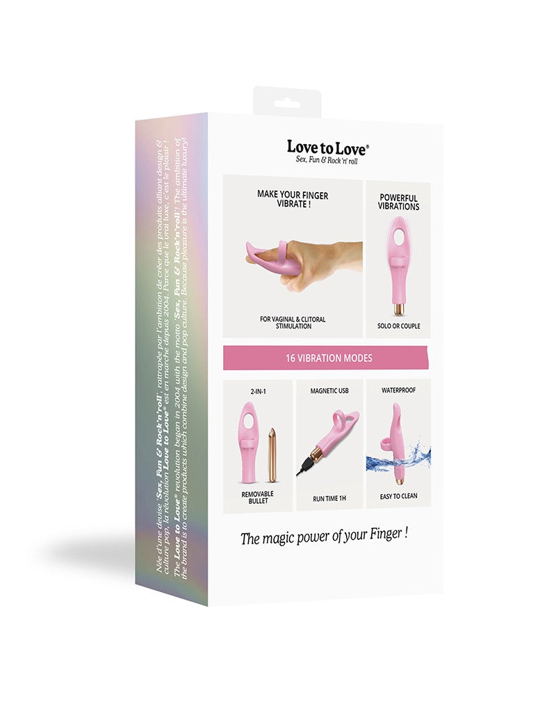 Love to Love - Tickle Me - Vinger Vibrator - Roze-Erotiekvoordeel.nl