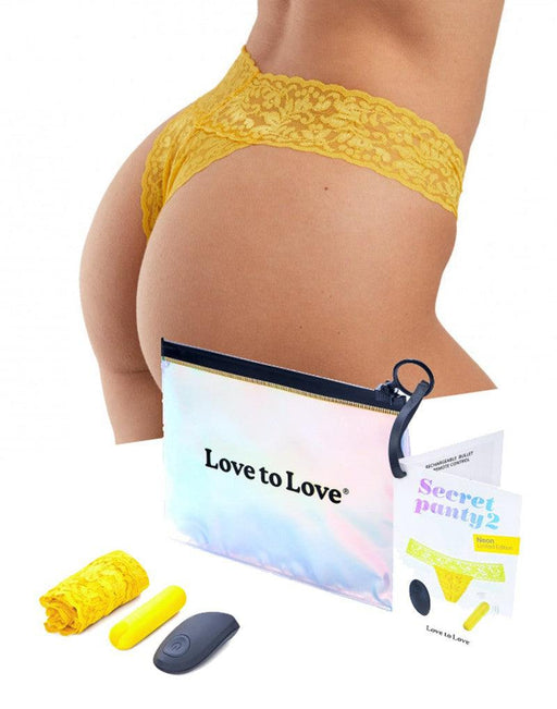 Love to Love - Vibrerend Slipje - Secret Panty 2 - Geel-Erotiekvoordeel.nl