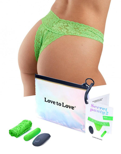 Love to Love - Vibrerend Slipje - Secret Panty 2 - Groen-Erotiekvoordeel.nl