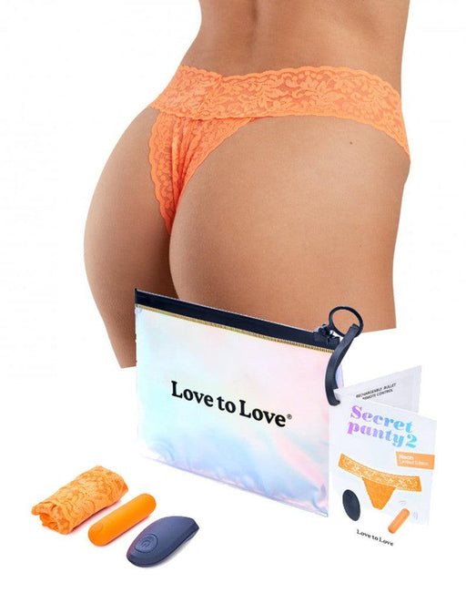 Love to Love - Vibrerend Slipje - Secret Panty 2 - Oranje-Erotiekvoordeel.nl