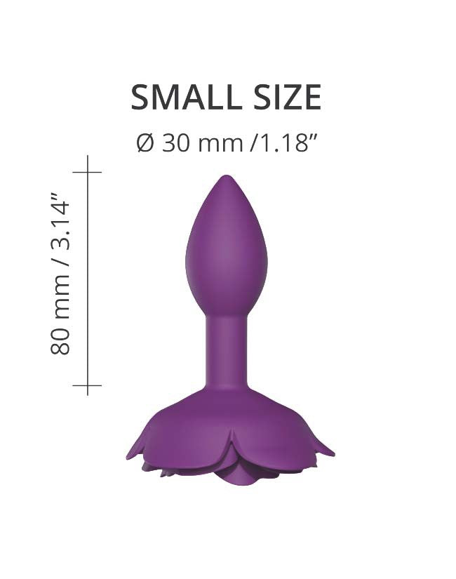 Love to Love - Open Roos Buttplug - Maat S - Paars-Erotiekvoordeel.nl