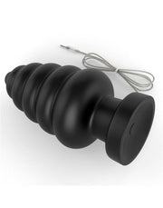 LoveToy - Anal Cracker - King Size Vibrating Butt Plug - 18 cm - Black-Erotiekvoordeel.nl