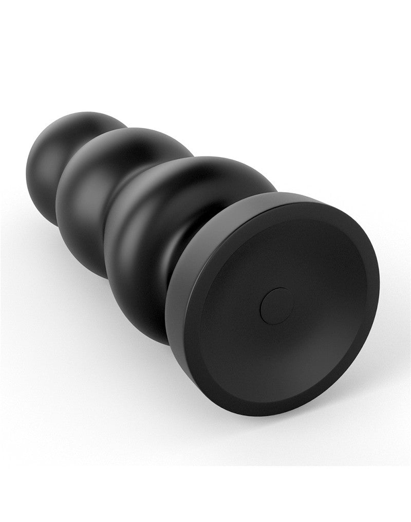 LoveToy - Anal Rigger - King Size Vibrating Butt Plug 20 cm - Black-Erotiekvoordeel.nl