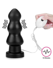 LoveToy - Anal Rigger - King Size Vibrating Butt Plug 20 cm - Black-Erotiekvoordeel.nl