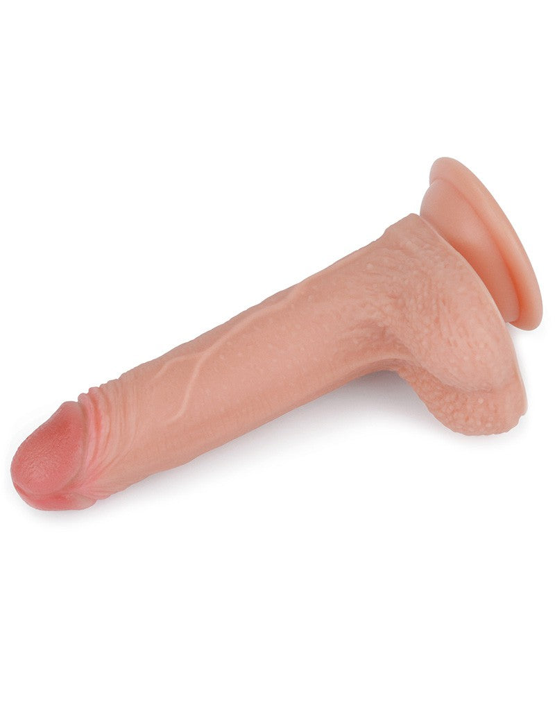 LoveToy - Dubbellaagse Dildo - 18 cm - Lichte Huidskleur-Erotiekvoordeel.nl