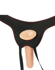 LoveToy - Set de arnés fácil con consolador - 19 cm - Color piel claro - Erotiekvoordeel.nl