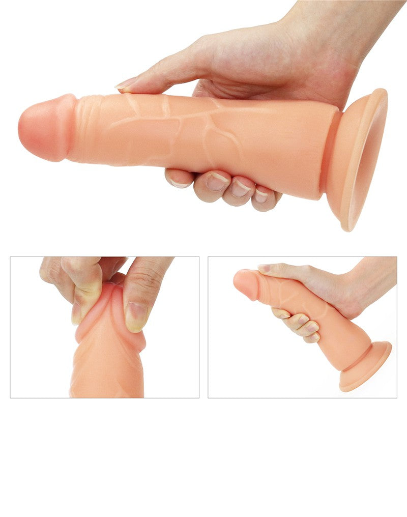 LoveToy - Set de arnés fácil con consolador - 19 cm - Color piel claro - Erotiekvoordeel.nl