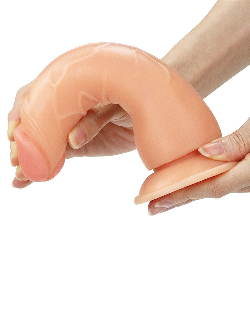 LoveToy - Set de arnés fácil con consolador - 19 cm - Tono piel claro - Erotiekvoordeel.nl