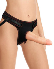 LoveToy - Set de arnés fácil con consolador - 19 cm - Color piel claro - Erotiekvoordeel.nl