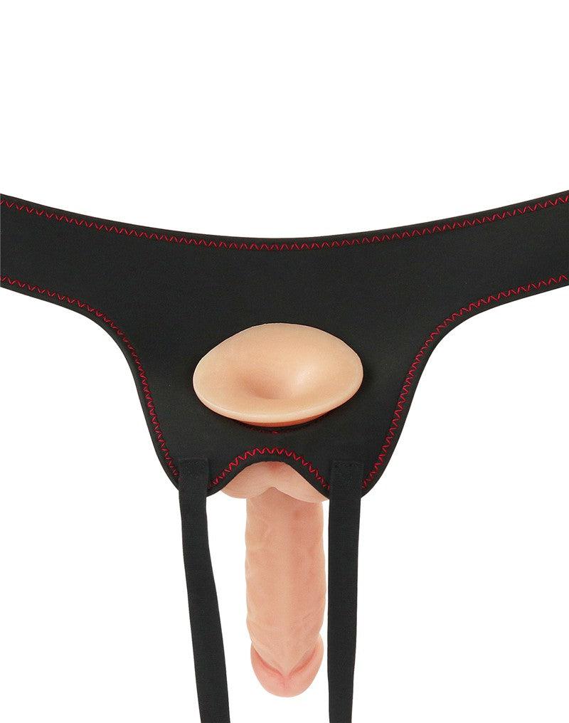 LoveToy - Easy Strap-on Set with Dildo - 19 cm with Balls - Light Skin Tone-Erotiekvoordeel.nl