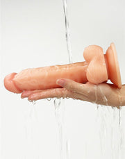 LoveToy - Easy Strap-on Set with Dildo - 19 cm with Scrotum - Light Skin Tone-Erotiekvoordeel.nl