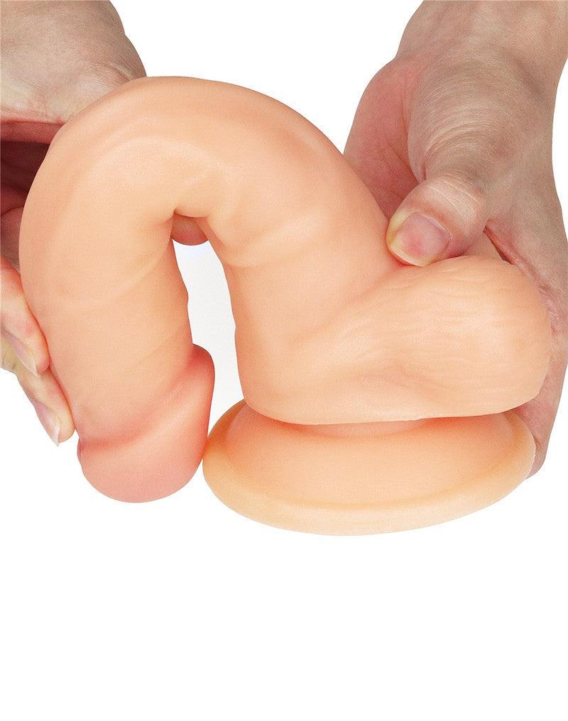 LoveToy - Easy Strap-on Set with Dildo - 19 cm with Scrotum - Light Skin Tone-Erotiekvoordeel.nl