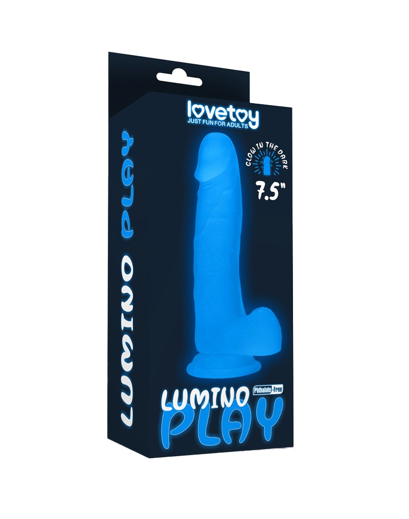 LoveToy - Lumino Play - Dildo - 19 cm - Leuchtet im Dunkeln - Erotiekvoordeel.nl