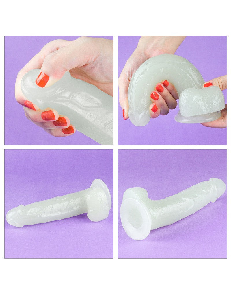LoveToy - Lumino Play - Dildo - 19 cm - Glow In The Dark - Erotiekvoordeel.nl