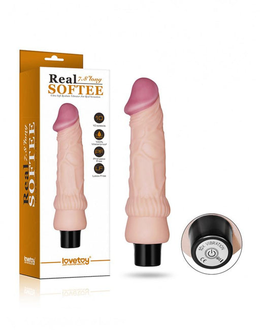 LoveToy - Real Softee - Realistische Zachte Vibrator - 19,5 cm-Erotiekvoordeel.nl