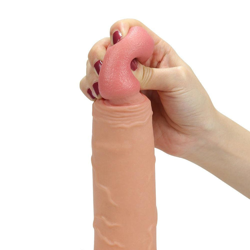 LoveToy - Rodeo - Holle Strap On Dildo - 21 cm - Lichte Huidskleur-Erotiekvoordeel.nl