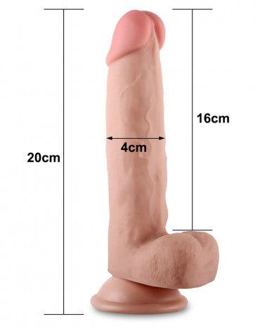 LoveToy - Sliding Skin Dildo - Length 20 cm - Light Skin Tone-Erotiekvoordeel.nl