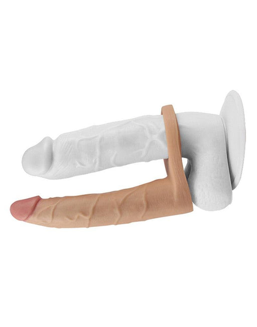 LoveToy - ultrasoft podwójny - dildo do przypięcia do podwójnej penetracji 18 cm-Erotiekvoordeel.nl