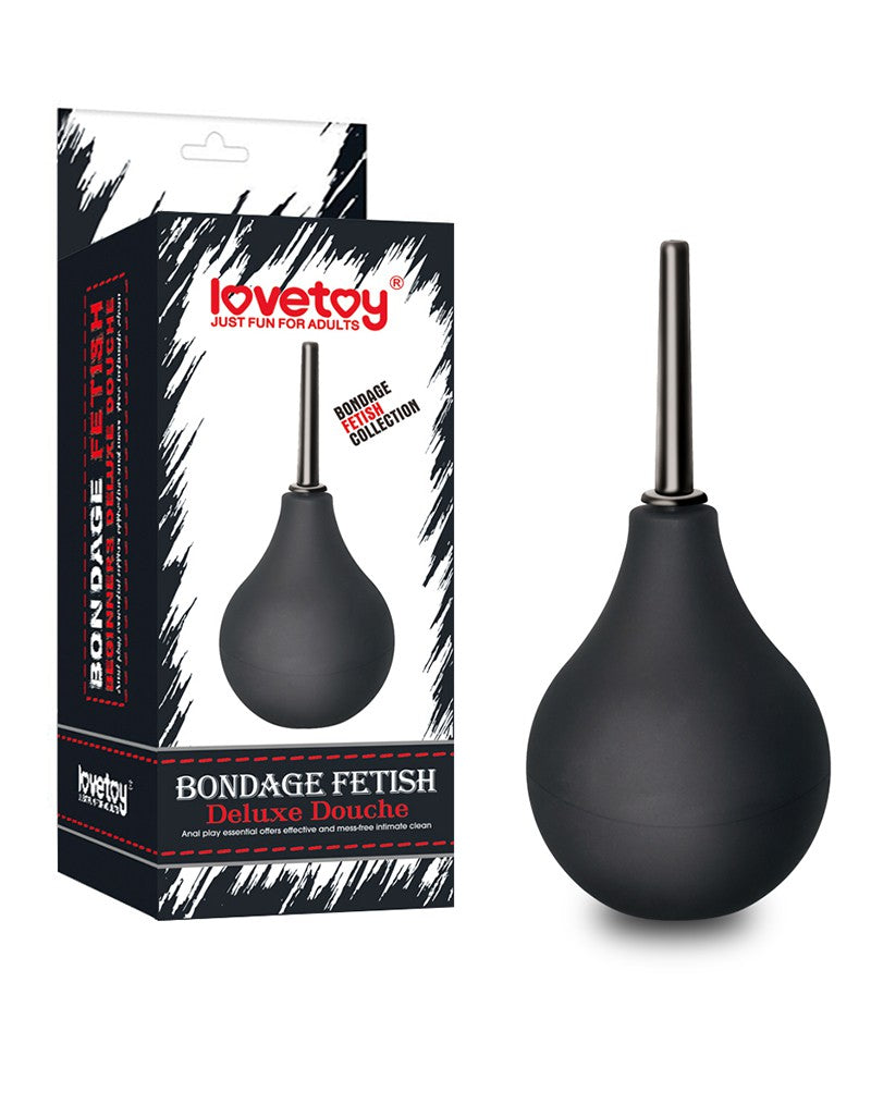 LoveToy - Bondage Fetish DeLuxe - Anaal Douche - Zwart-Erotiekvoordeel.nl