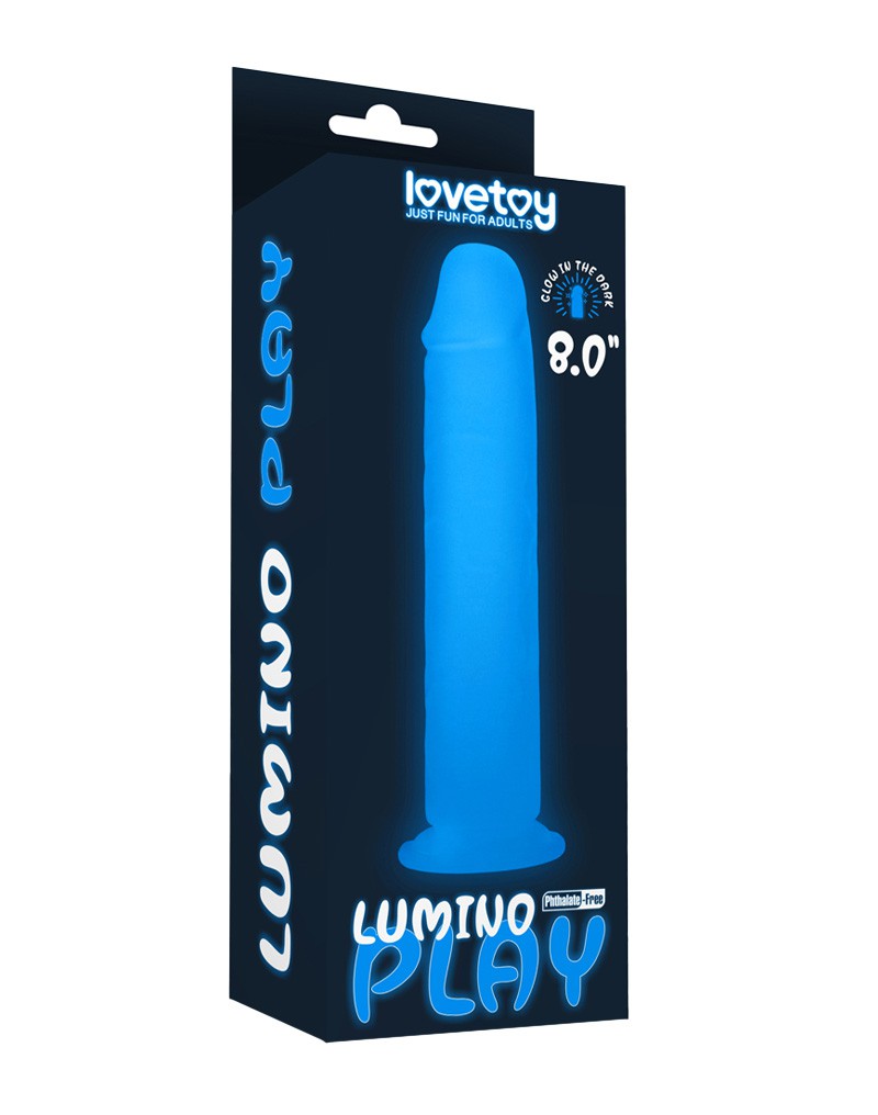 LoveToy - Lumino Play - Dildo - 21 cm - Glow In The Dark-Erotiekvoordeel.nl