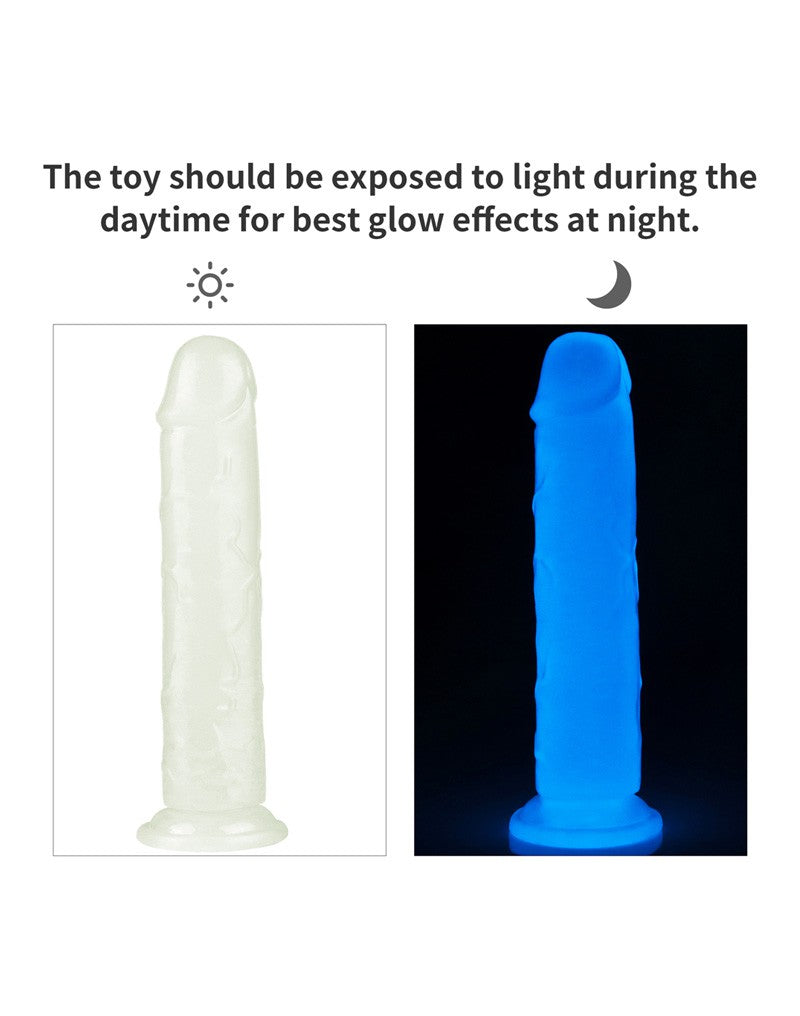 LoveToy - Lumino Play - Dildo - 21 cm - Glow In The Dark-Erotiekvoordeel.nl