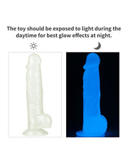 LoveToy - Lumino Play - Dildo - 21.5 cm - Glow In The Dark-Erotiekvoordeel.nl