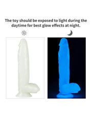 LoveToy - Lumino Play - Dildo - 26 cm - Glow In The Dark-Erotiekvoordeel.nl