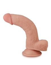 LoveToy - Sliding Skin Dildo - Lengte 20 cm - Lichte Huidskleur-Erotiekvoordeel.nl