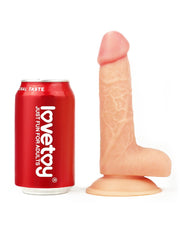 LoveToy - Easy Strap-on Set Met Dildo - 18 cm - Lichte Huidskleur-Erotiekvoordeel.nl