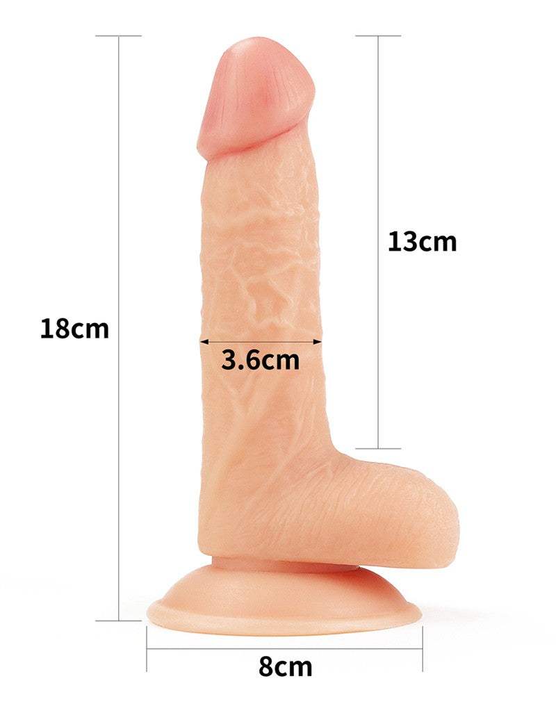 LoveToy - Easy Strap-on Set Met Dildo - 18 cm - Lichte Huidskleur-Erotiekvoordeel.nl