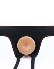 LoveToy - Easy Strap-on Set Met Dildo - 21,5 cm Met Balzak - Lichte Huidskleur-Erotiekvoordeel.nl