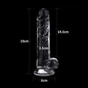 LoveToy - Flawless - Dildo - 19 x 3,5 cm - Transparant-Erotiekvoordeel.nl