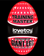 LoveToy - Giant Egg - Masturbator Ei - Rood-Erotiekvoordeel.nl