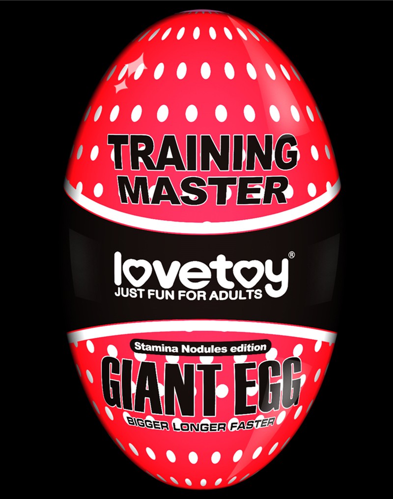 LoveToy - Giant Egg - Masturbator Ei - Rood-Erotiekvoordeel.nl