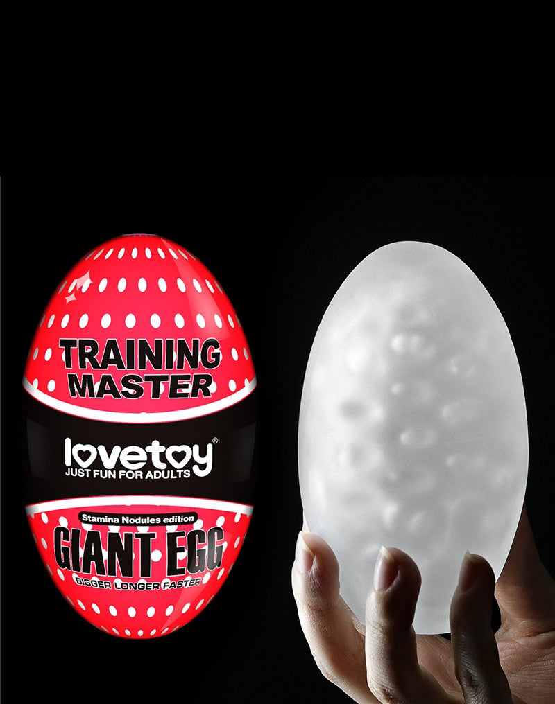 LoveToy - Giant Egg - Masturbator Ei - Rood-Erotiekvoordeel.nl