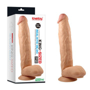 LoveToy - Legendary - King Size Realistische Dildo - 28 cm - Lichte Huidskleur-Erotiekvoordeel.nl