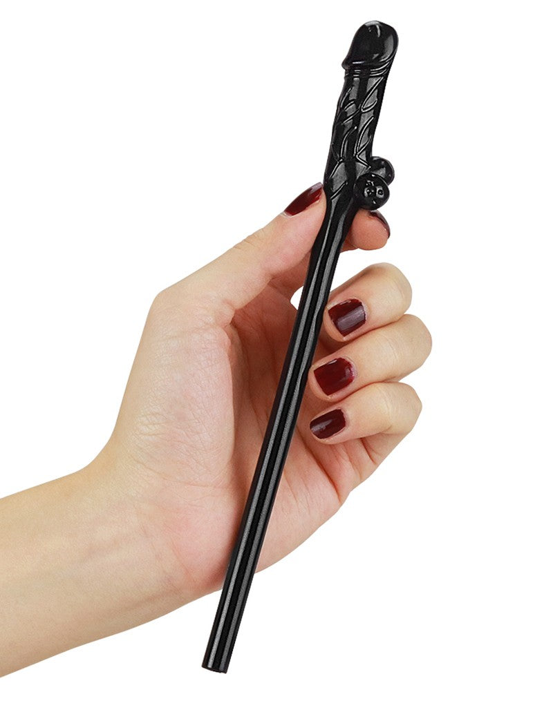 LoveToy - Herbruikbare Piemel Drinkrietjes - Lichte En Donkere Huidskleuren-Erotiekvoordeel.nl